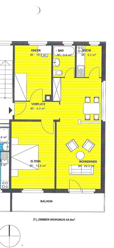 Appartement 3.5 pièces à louer à Bern - image 1/8