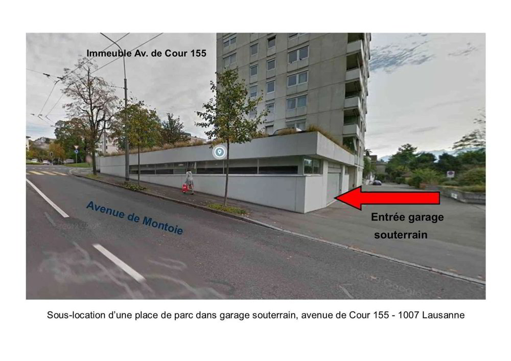 Parcheggio, garage di null locali in affitto a Losanna - immagine 1/1