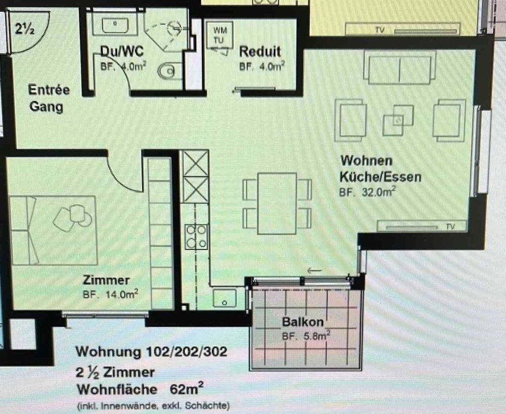2.5 rooms Apartment for rent in Zurich - image 1/7