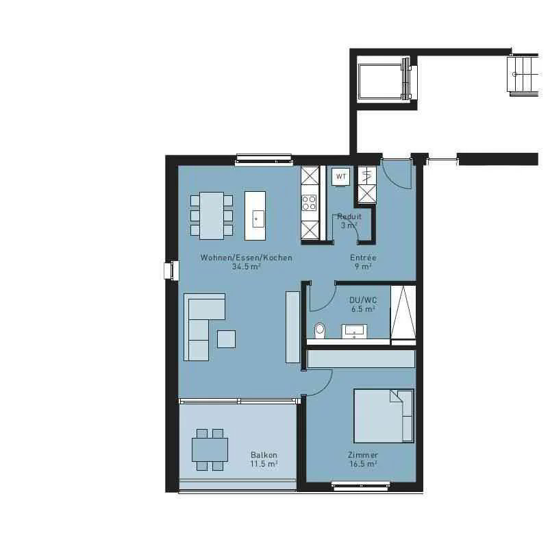 Appartamento di 2.5 locali in affitto a Neukirch (Egnach) - immagine 1/7
