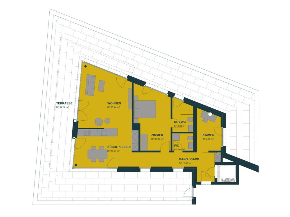 3.5 rooms Apartment for rent in Wattwil - image 1/7