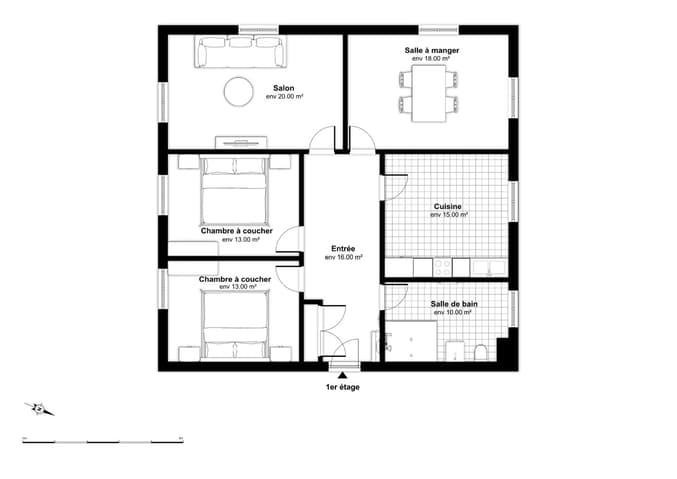 4 rooms Apartment for rent in Tramelan - image 1/10