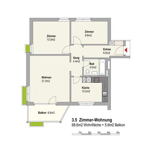 Appartement 3.5 pièces à louer à Lengnau BE - image 1/10