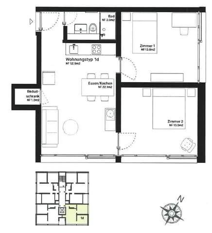 Appartement 3 pièces à louer à Bienne - image 1/6