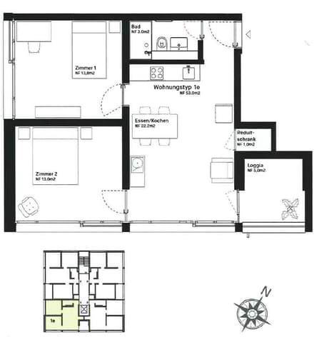 Appartamento di 3 locali in affitto a Bienne - immagine 1/8