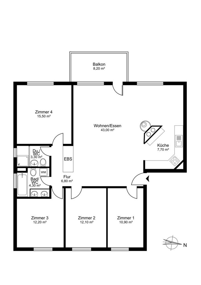 5 Zimmer Wohnung zum verkaufen in Kreuzlingen - Bild 1/3