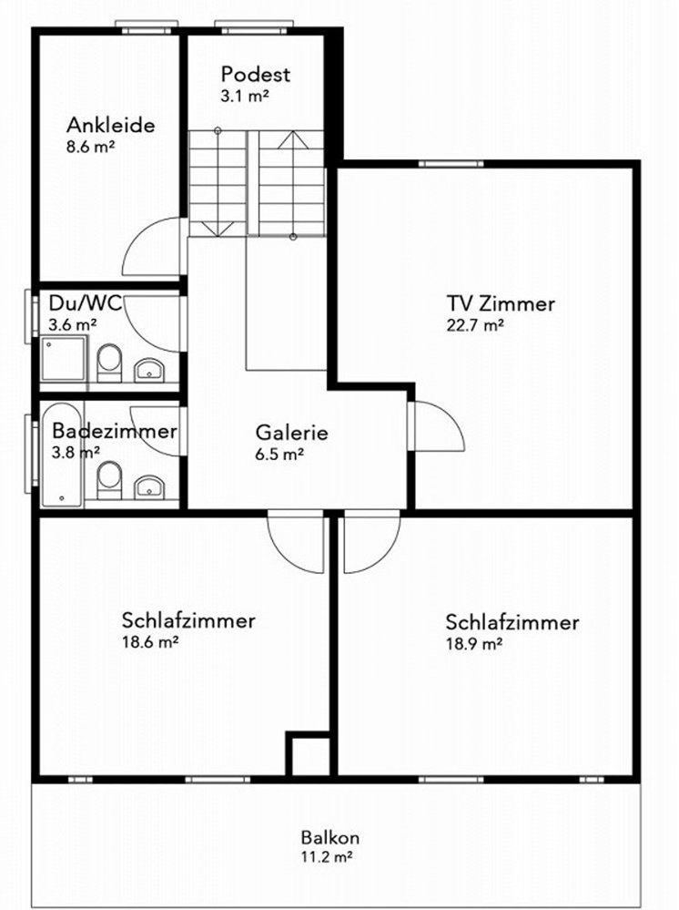 6.5 Zimmer Haus zum verkaufen in Serneus - Bild 1/14