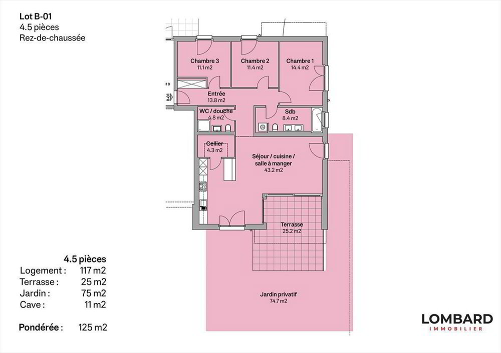 Appartamento di 4.5 locali in vendita a Léchelles - immagine 1/7