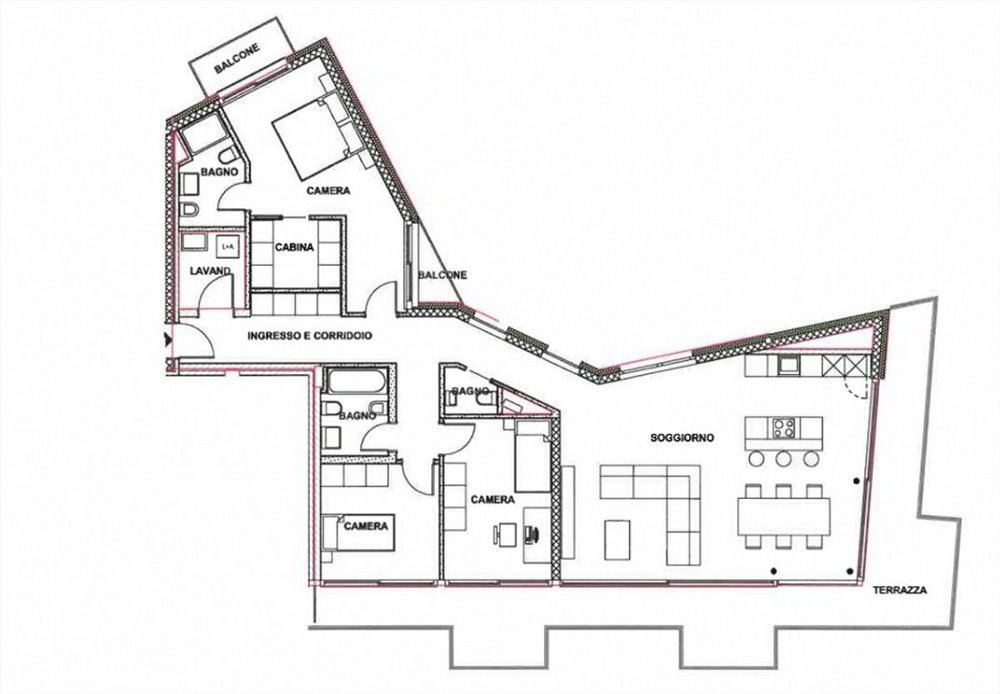 4.5 Zimmer Wohnung zum verkaufen in Massagno - Bild 1/25