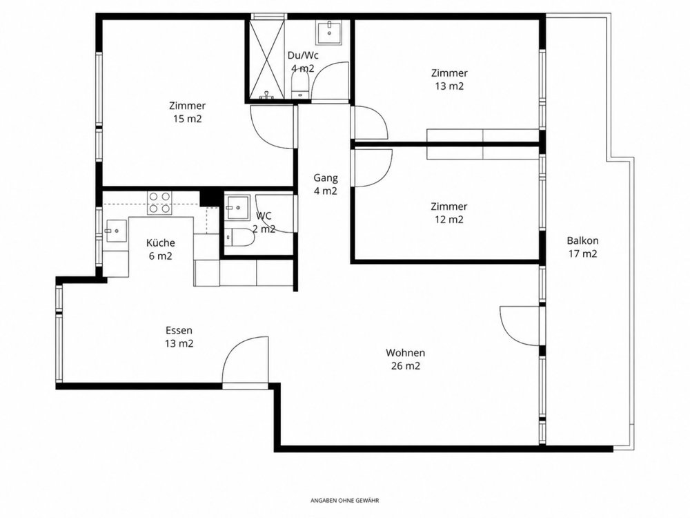 Appartement 4 pièces à louer à Wolfhausen - image 1/25