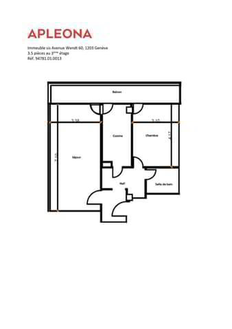 3.5 Zimmer Wohnung zu vermieten in Genf - Bild 1/10