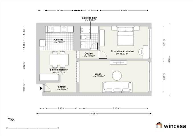 2.5 rooms Apartment for rent in Neuchâtel - image 1/12