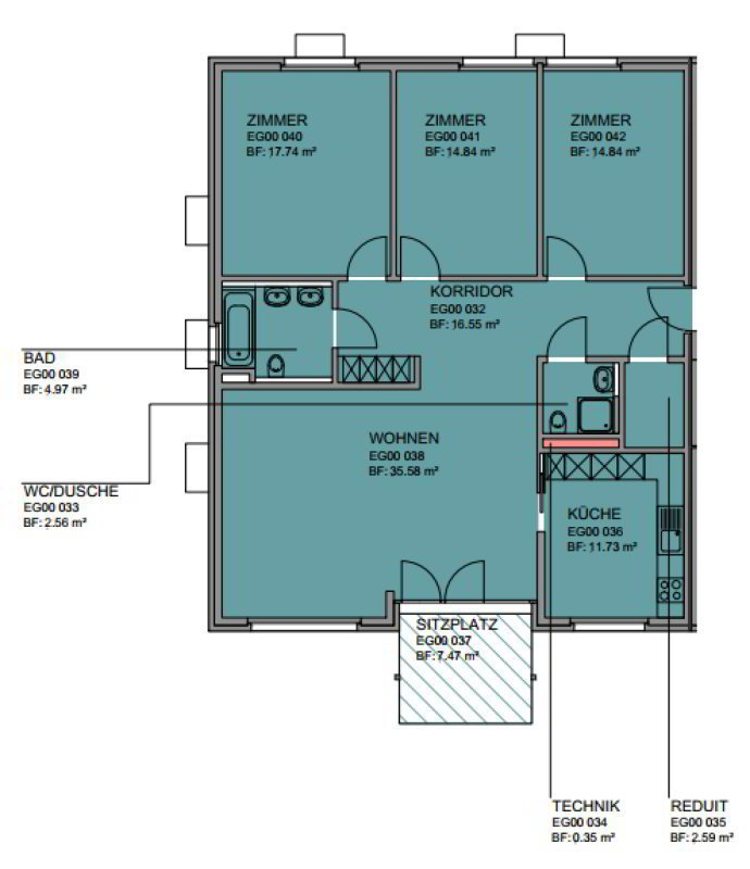 4 Zimmer Wohnung zu vermieten in Weinfelden - Bild 1/9