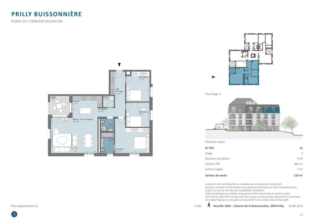 4 Zimmer Wohnung zum verkaufen in Prilly - Bild 1/11