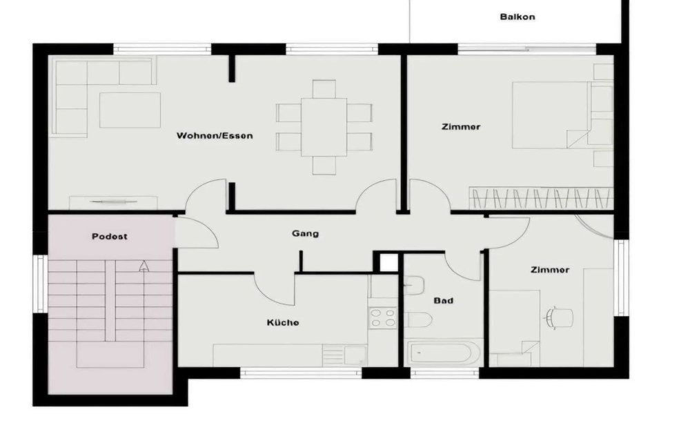 3.5 Zimmer Wohnung zu vermieten in Weggis - Bild 1/8