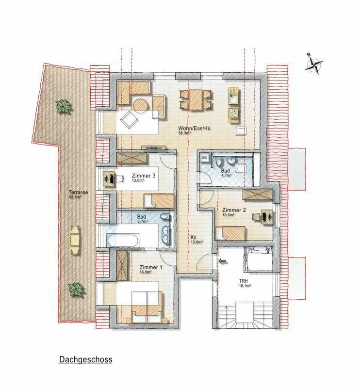 4 Zimmer Wohnung zu vermieten in Langrickenbach - Bild 1/11