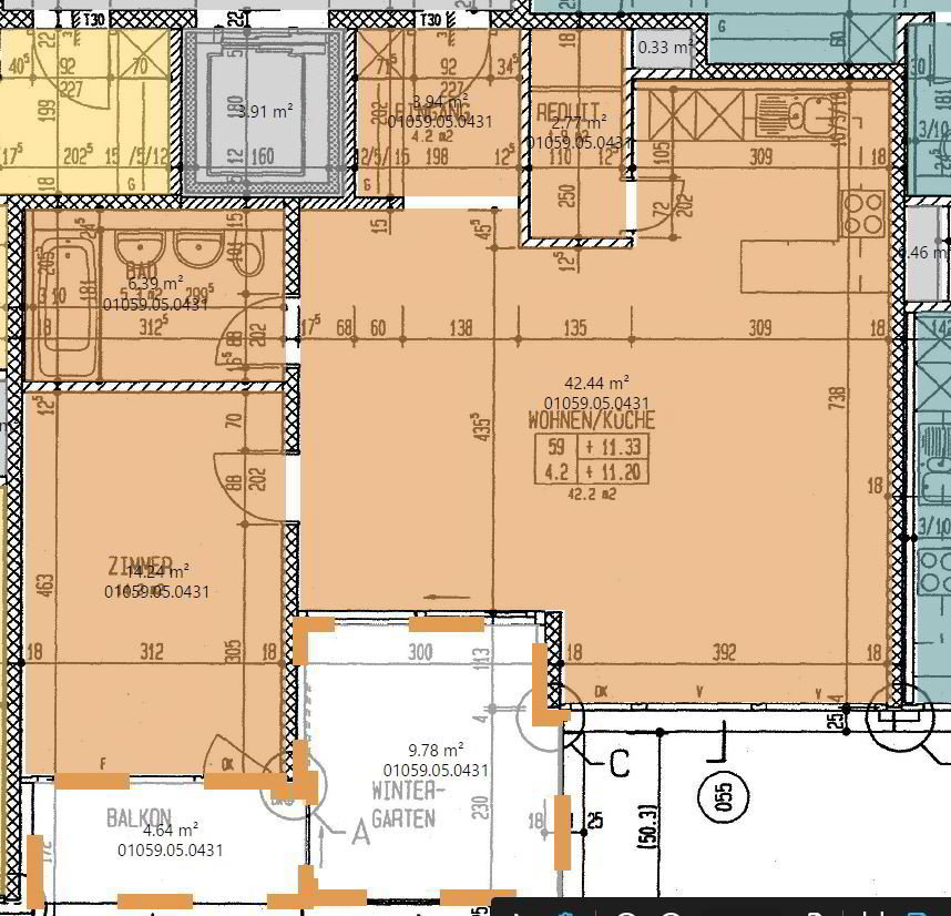 2.5 rooms Apartment for rent in Glattpark (Opfikon) - image 1/10