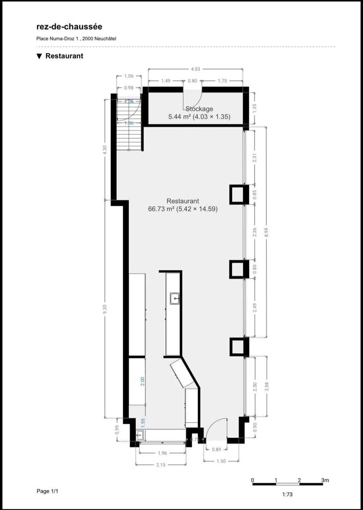 1 Zimmer Büro zu vermieten in Neuchâtel - Bild 1/5