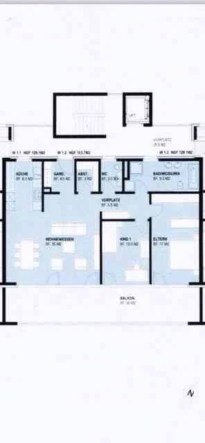 3.5 Zimmer Wohnung zu vermieten in Bilten - Bild 1/13