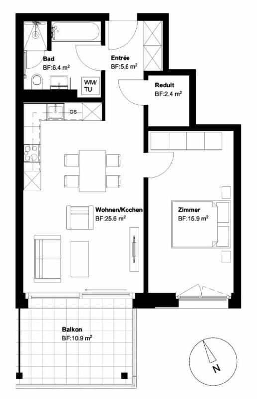 Appartement 2 pièces à louer à Horn - image 1/7