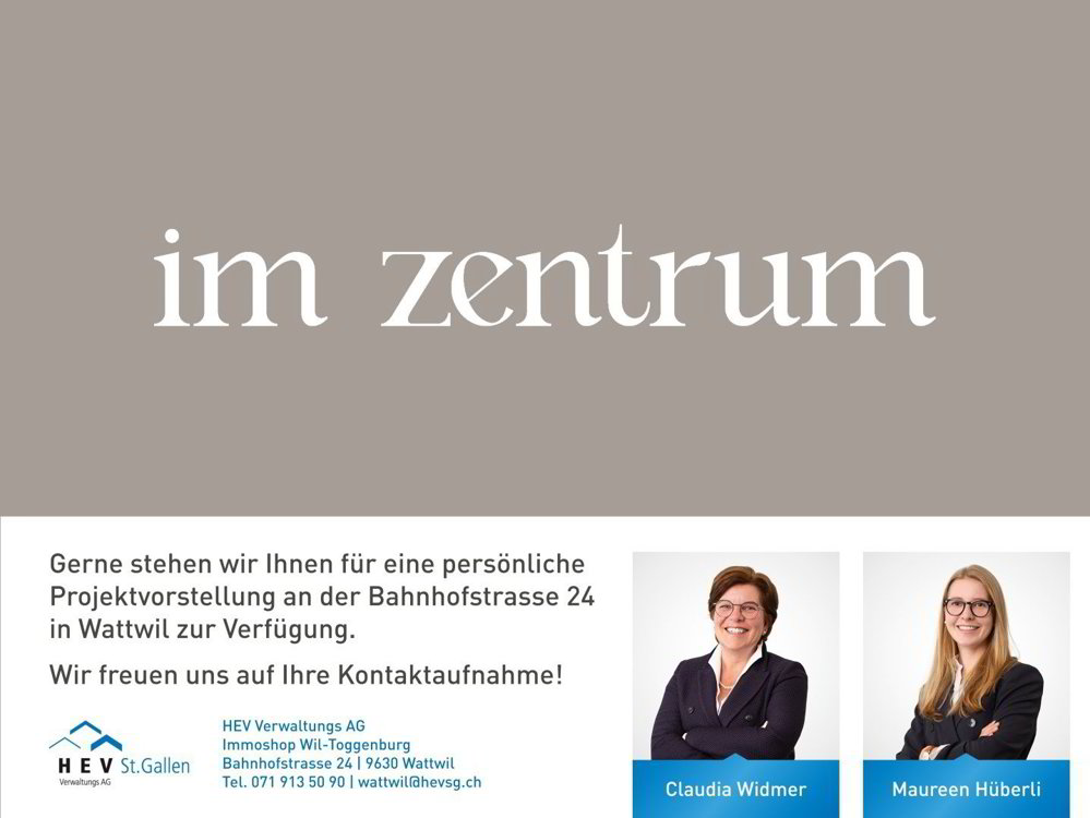 3.5 Zimmer Wohnung zum verkaufen in Wattwil - Bild 1/5