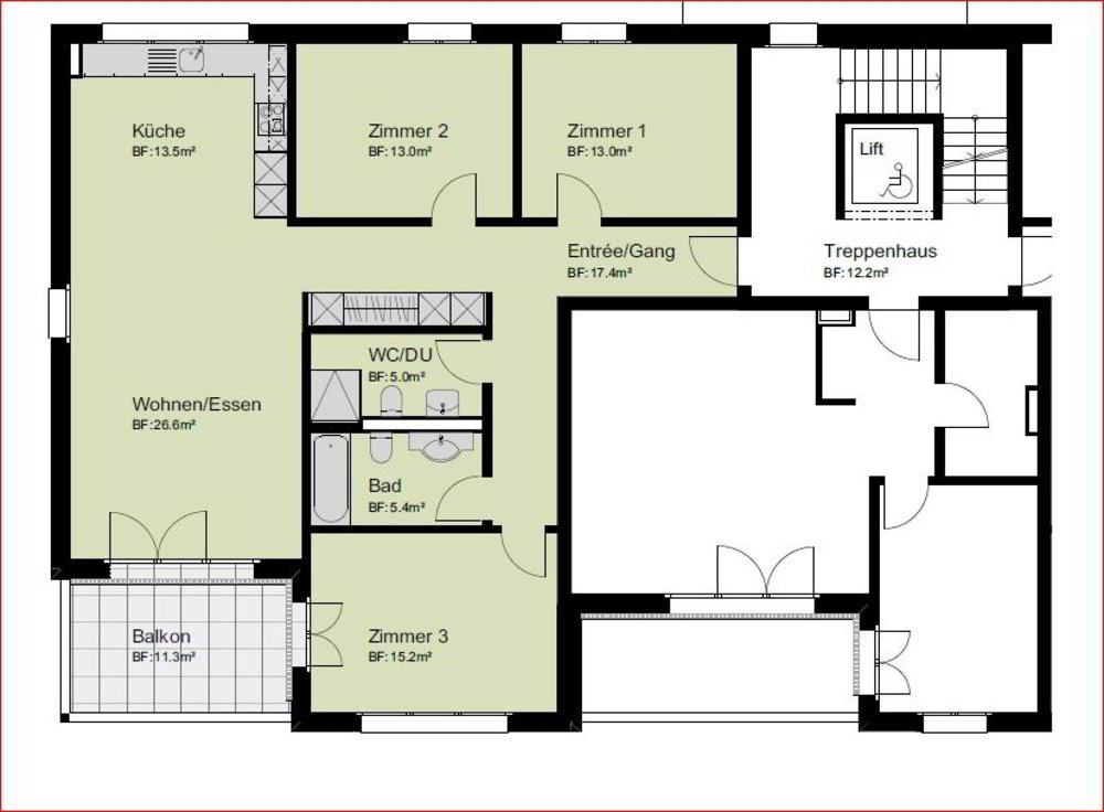 Appartement 4.5 pièces à louer à Nunningen - image 1/6