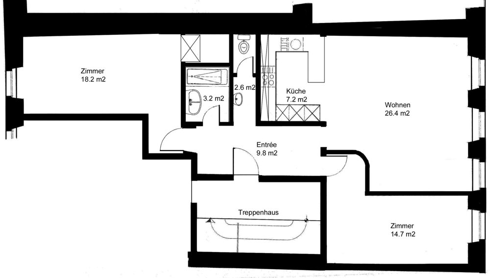 3 rooms Apartment for rent in Rapperswil SG - image 1/9