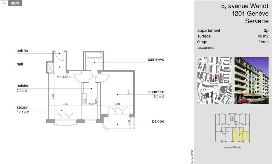 3 rooms Apartment for rent in Ginevra - image 1/6