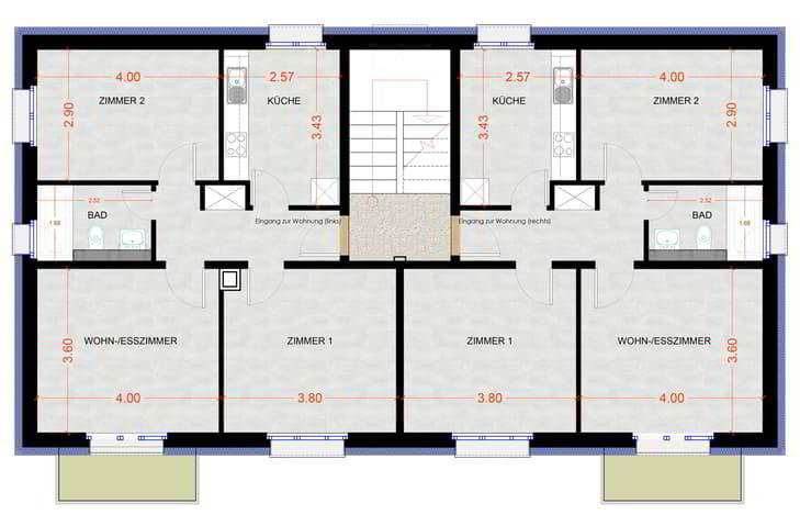 3 Zimmer Wohnung zu vermieten in Wünnewil - Bild 1/10