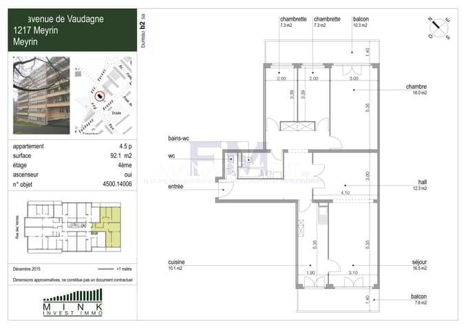 5 Zimmer Wohnung zu vermieten in Meyrin - Bild 1/2