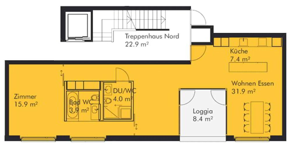 2.5 Zimmer Wohnung zu vermieten in Binningen - Bild 1/11