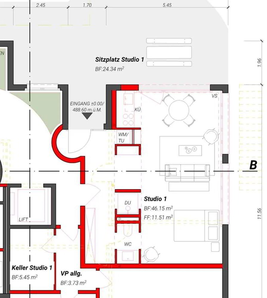 Appartement 1.5 pièces à louer à Wollerau - image 1/5