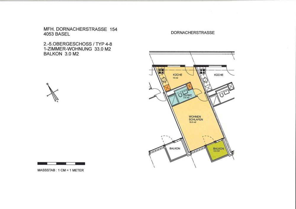 1 rooms Apartment for rent in Basel - image 1/8