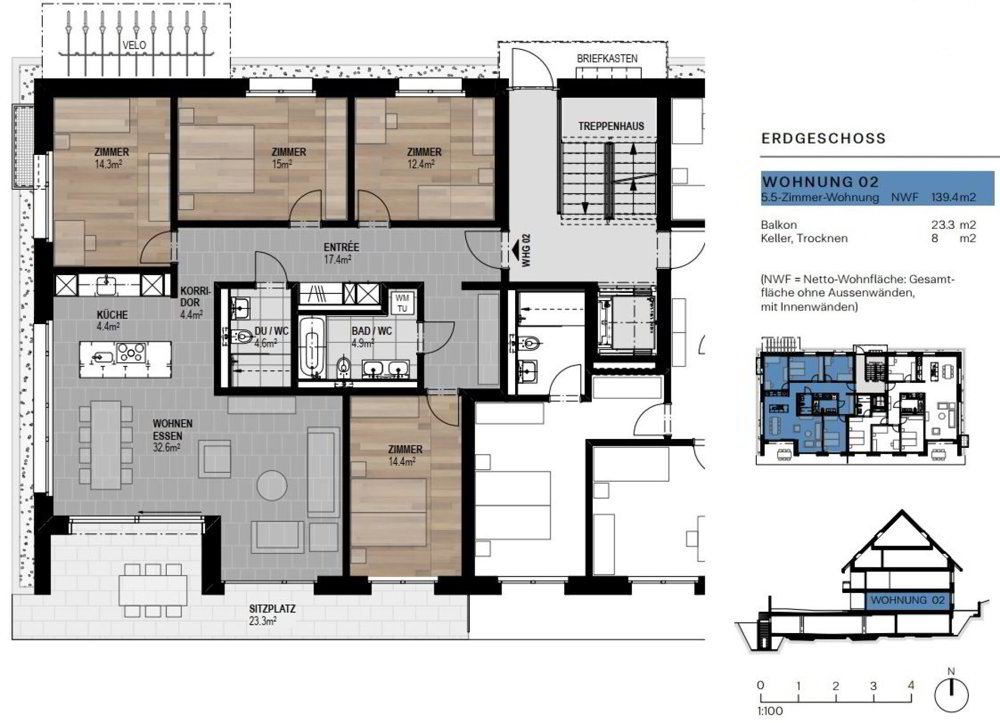 5.5 rooms Apartment for rent in Seuzach - image 1/3