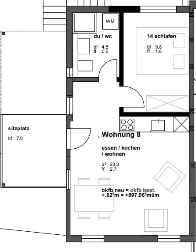2.5 Zimmer Wohnung zu vermieten in Oberegg - Bild 1/8