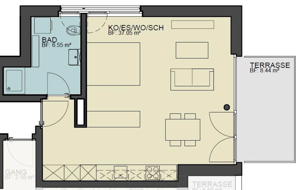 1.5 rooms Apartment for rent in Heerbrugg - image 1/5