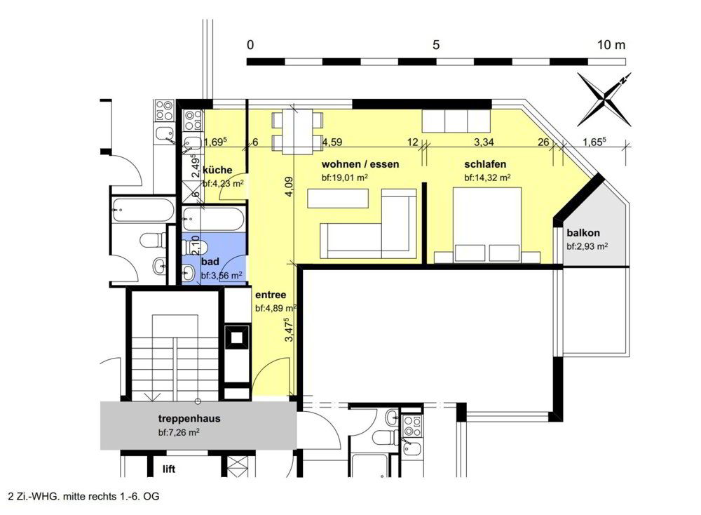 2 Zimmer Wohnung zu vermieten in St. Gallen - Bild 1/8