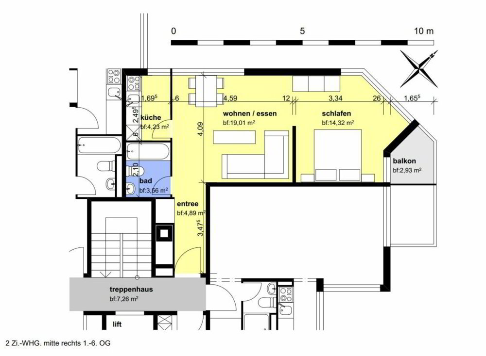 2 Zimmer Wohnung zu vermieten in St. Gallen - Bild 1/8