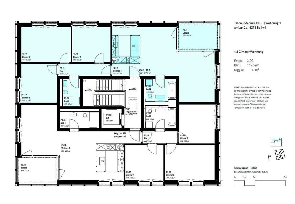 Appartement 4.5 pièces à louer à Ballwil - image 1/9