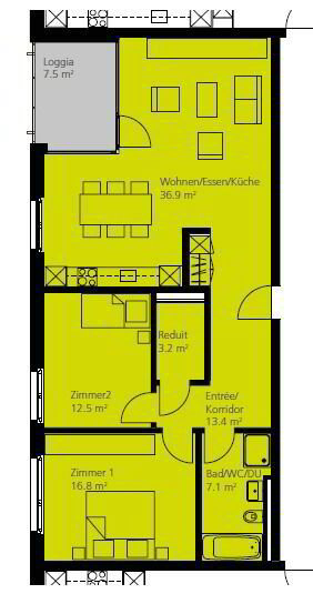 Appartement 3.5 pièces à louer à Oensingen - image 1/9