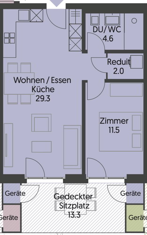 2 rooms Apartment for rent in Wald ZH - image 1/8