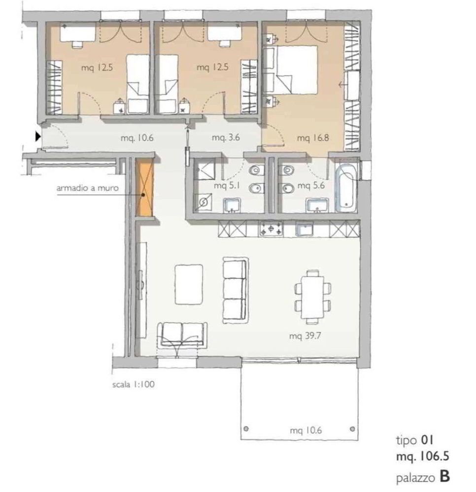 Appartamento di 4.5 locali in affitto a Riva San Vitale - immagine 1/13