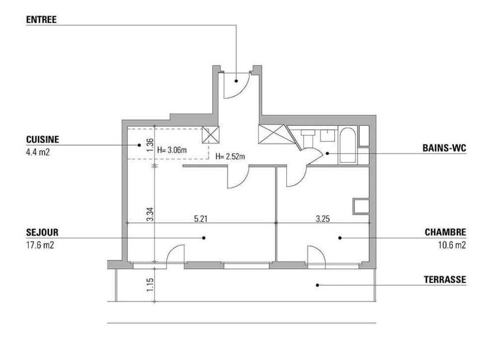2 Zimmer Wohnung zu vermieten in Ginevra - Bild 1/4