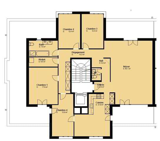 5.5 Zimmer Wohnung zu vermieten in Bulle - Bild 1/6