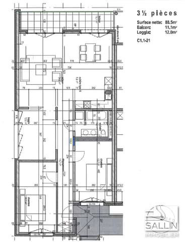 4.5 Zimmer Wohnung zu vermieten in Villars-sur-Glâne - Bild 1/12