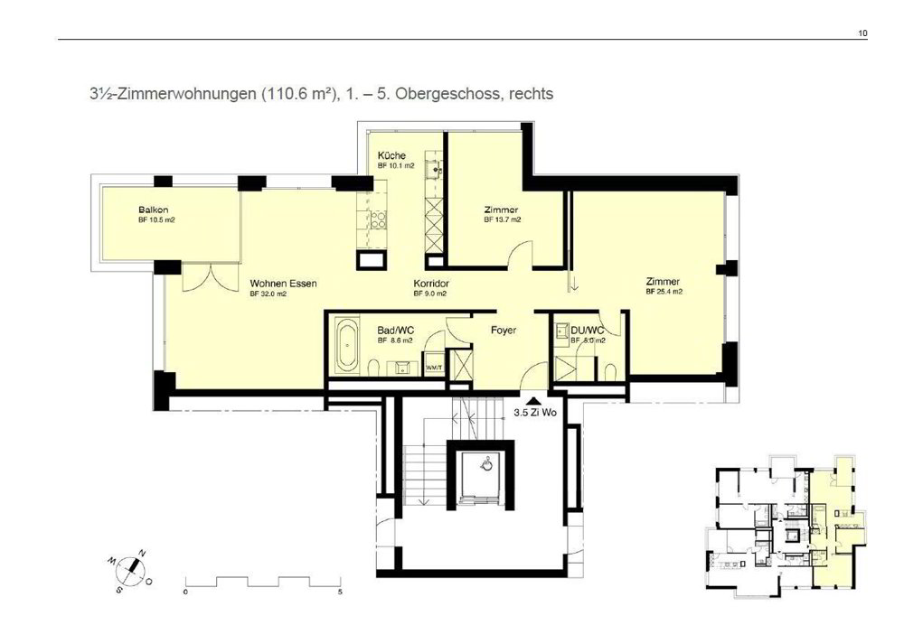 3.5 Zimmer Wohnung zu vermieten in Zürich - Bild 1/7