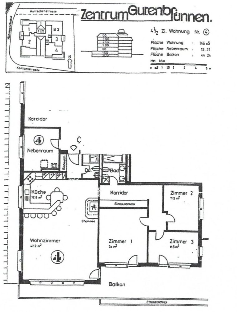Appartement 4.5 pièces à louer à Buttikon SZ - image 1/7