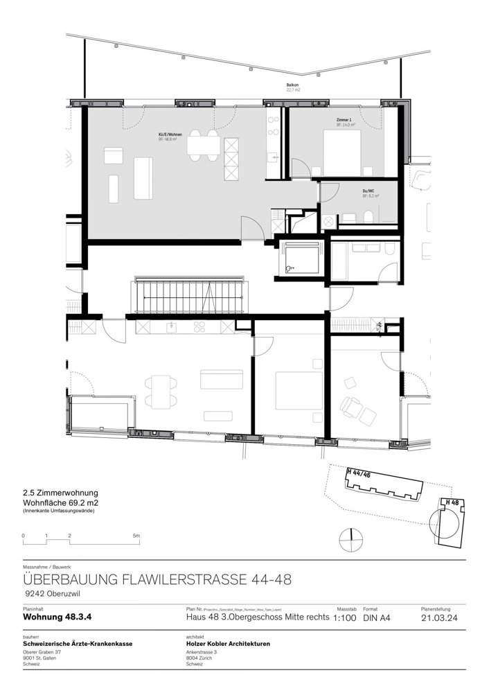 Appartement 2.5 pièces à louer à Oberuzwil - image 1/7