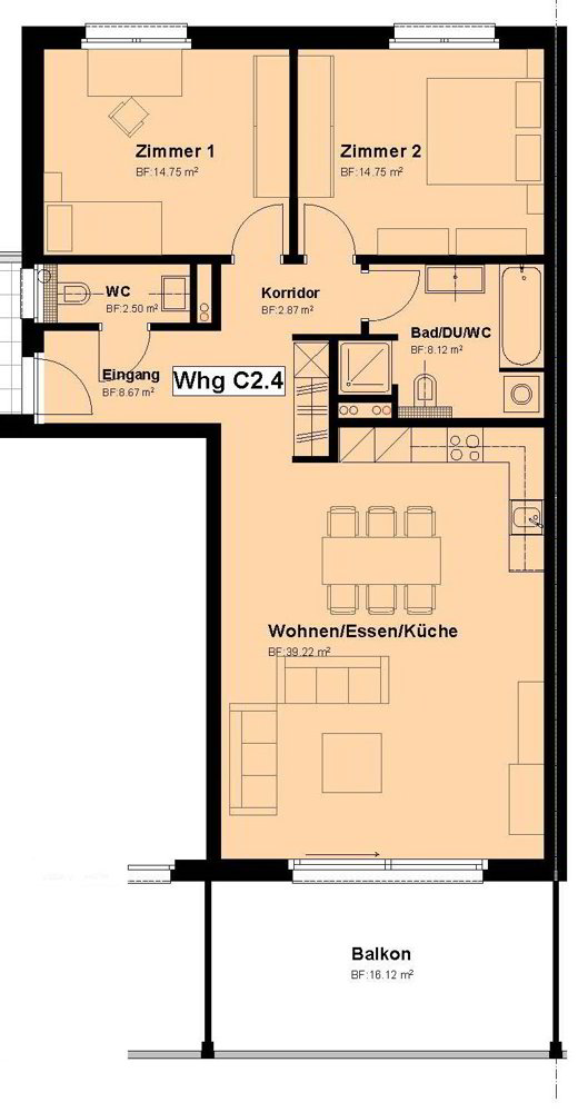 Appartamento di 3.5 locali in affitto a Villmergen - immagine 1/8