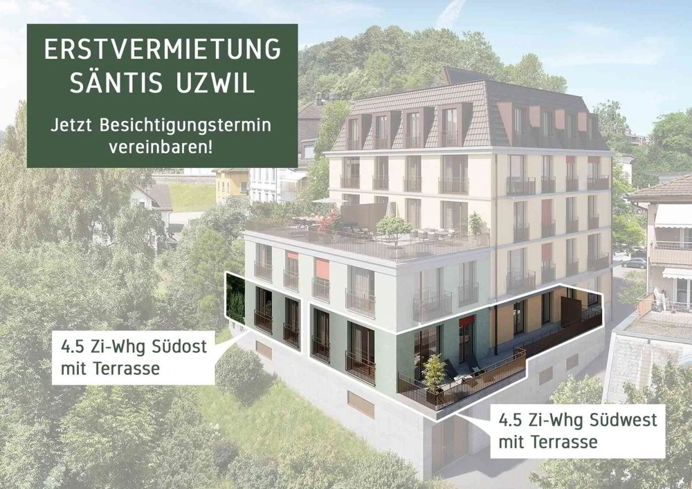 4.5 Zimmer Wohnung zu vermieten in Uzwil - Bild 1/11